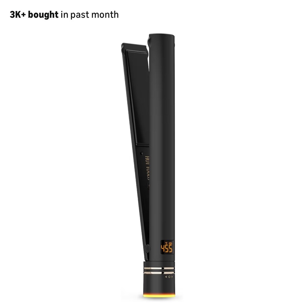 Hot Shot Tools Black Hair Straightener